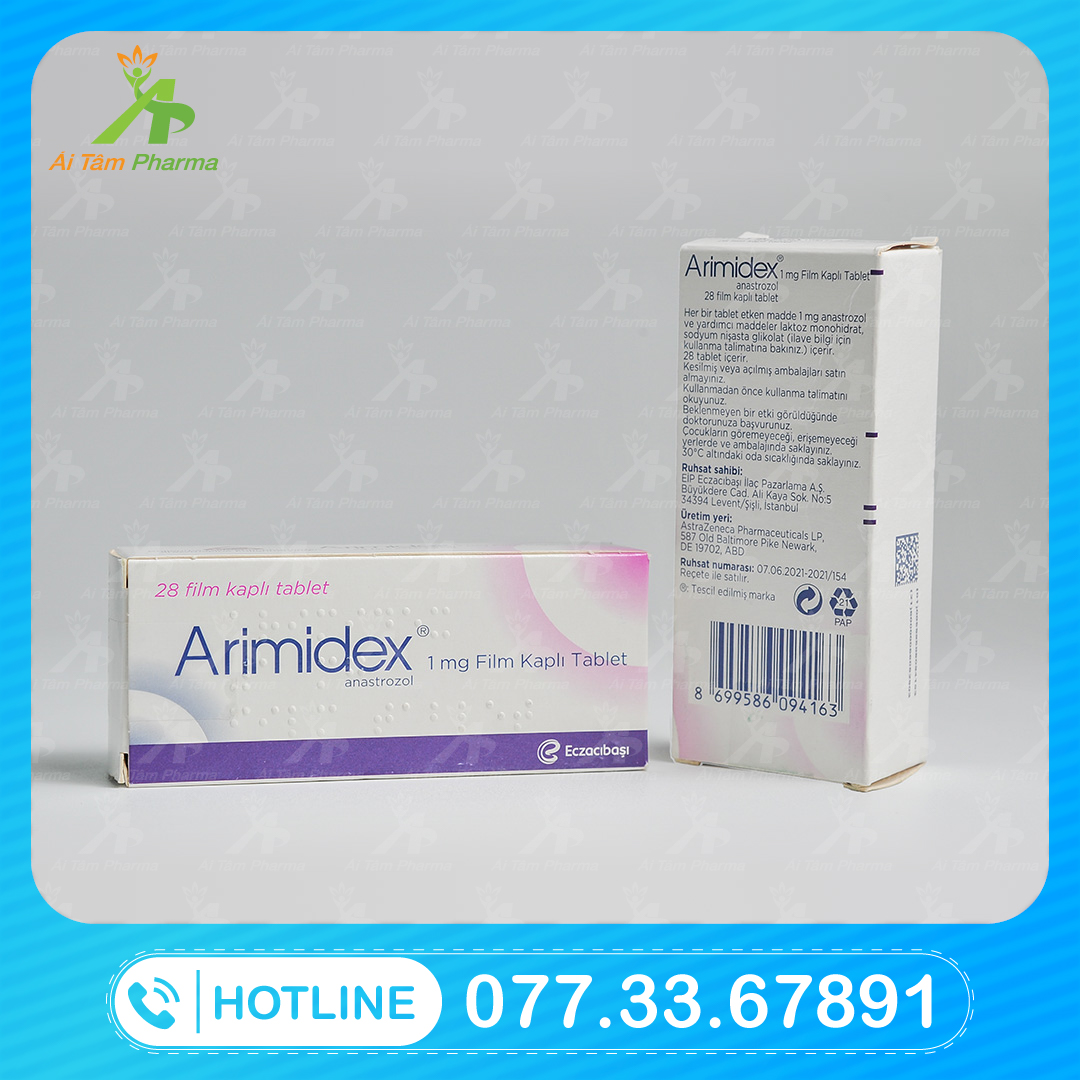 Thuốc Arimidex 1mg (Anastrozole)